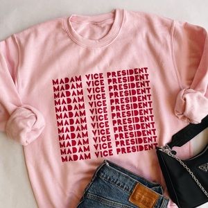 Madam Vice President Sweatshirt Pink